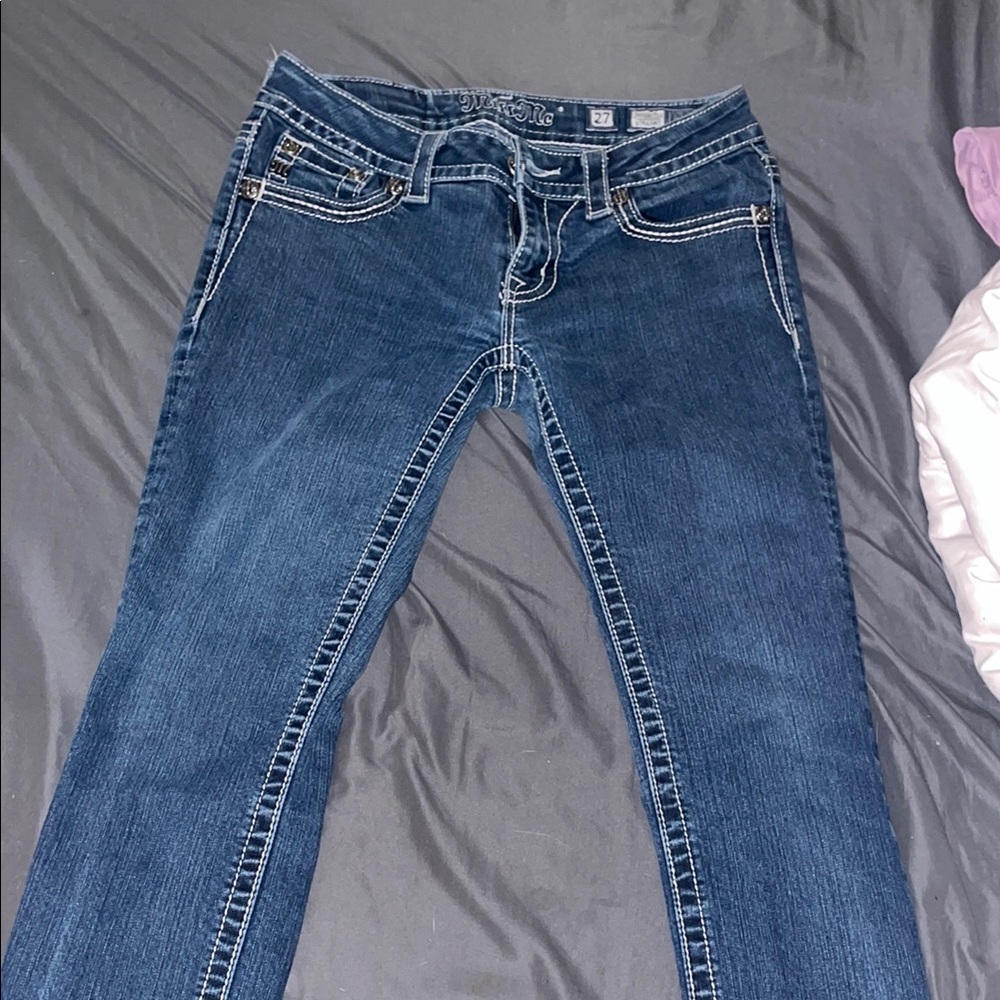 Miss Me Straight Blue Jeans